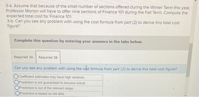 associated with the course. He would like to have the variable and