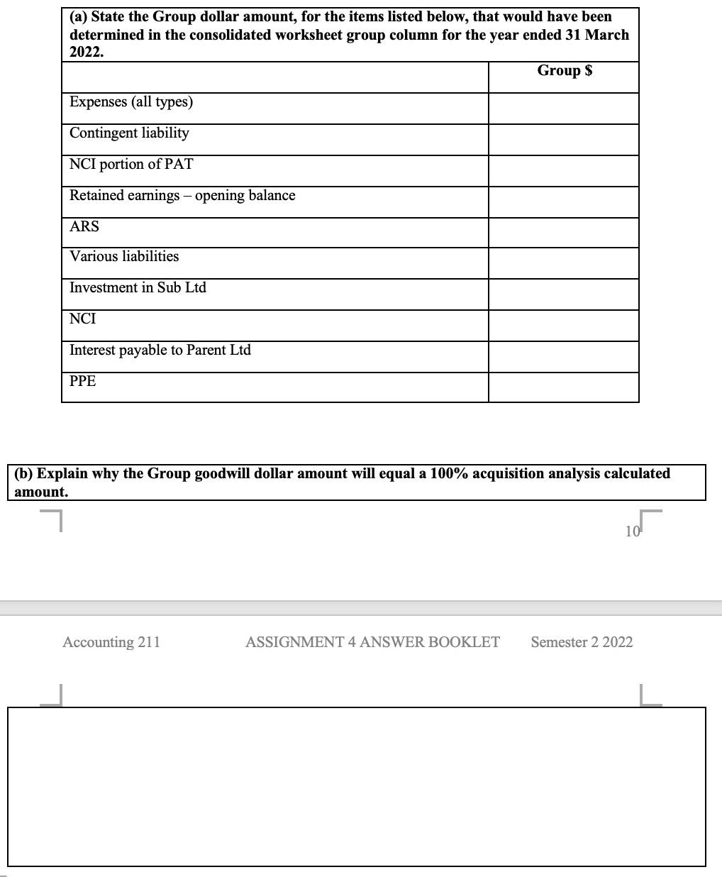 March 2021, Sub Ltd made sales to Large Parent Ltd of $80
