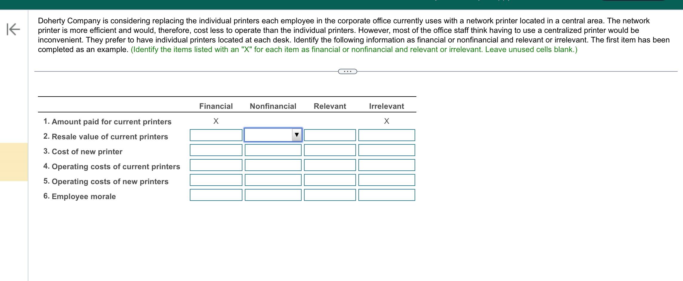 the corporate office currently uses with a network printer located in a