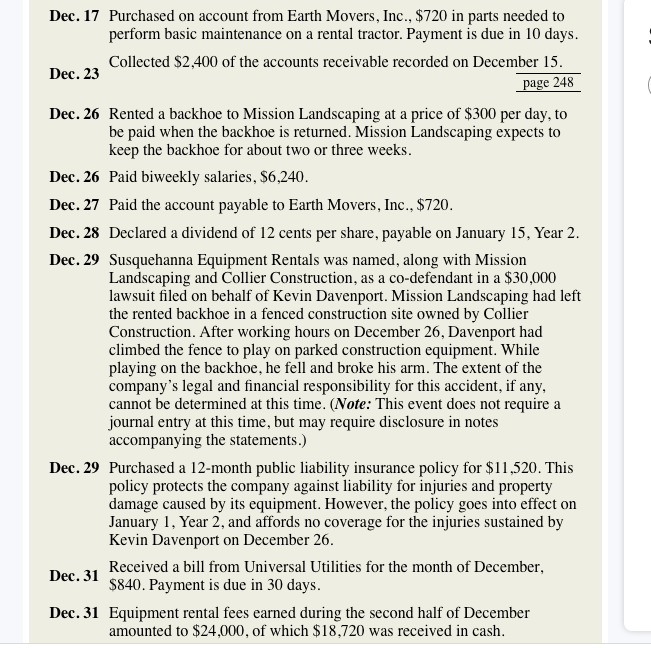 1, Year 1, John and Patty Driver formed a corporation called Susquehanna