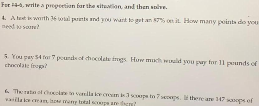 solve 4 A test is worth 36 total points and you want
