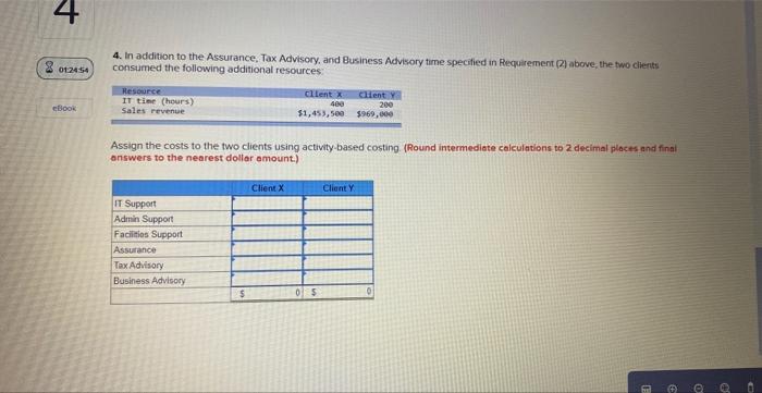 Achiscry. and Eyainess Actvisory using a 30.30,40 ratio, (2) Admin Support costs