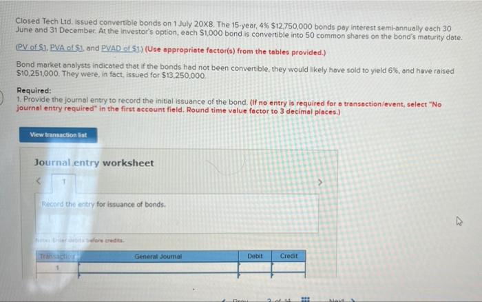 pla reply accurately Closed Tech Ltd. Issued convertible bonds on 1