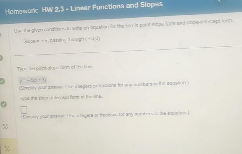  Homework HW 2 3 Linear Functions and Slopes 4 4 1