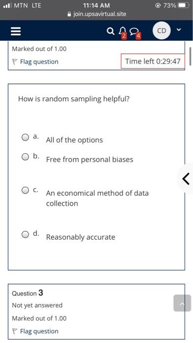 researcg methods How is random sampling helpful? a. All of the