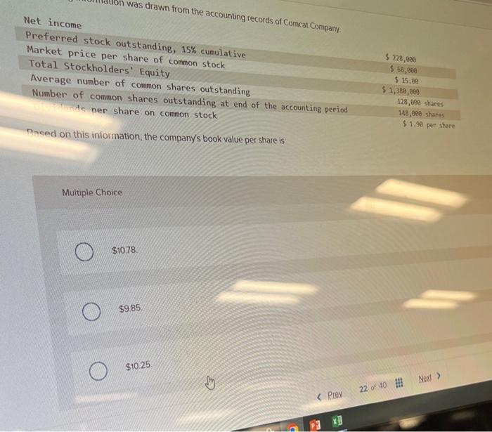 n was dt awn itom the accountinq Corrrat Compami Net income Preferred