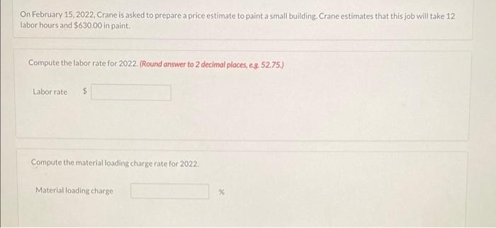 time and material for 2022 Material Charges BUDGETED COSTS FOR 2022 Time