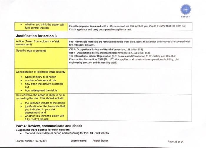pls help - Planned review date or period and reasoning for