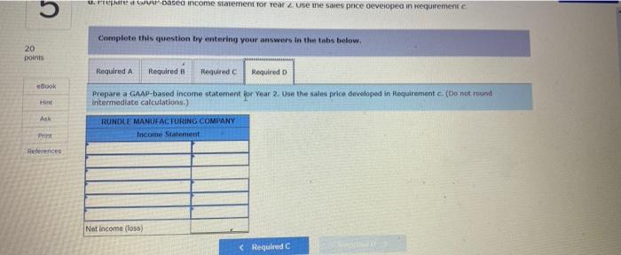 expense in Year 2 Manufacturing costs (direct materials, direct labor, and overhead)