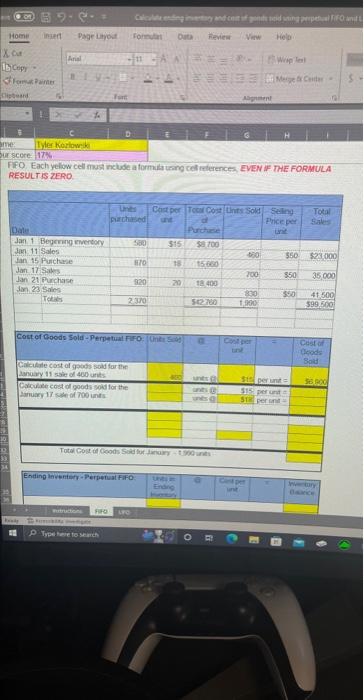 help with the yellow boxes please . formulas if possible too
