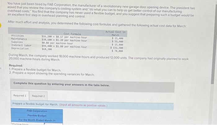  Please help with these! You have just been hired by FAB