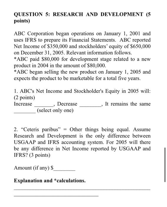 on January 1, 2001 and uses IFRS to prepare its Financial Statements.