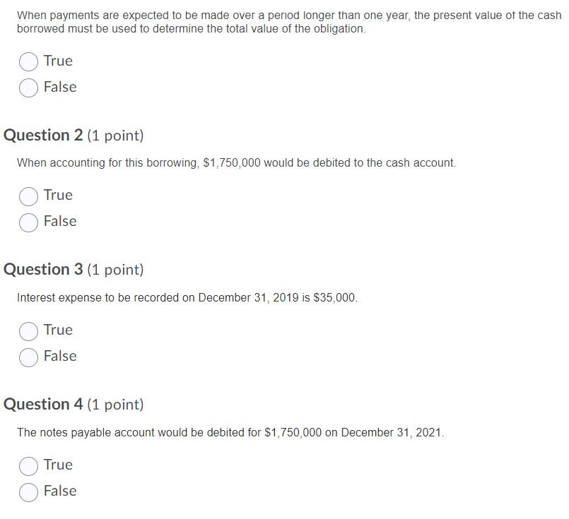  Please help with all 4 questions When payments are expected to