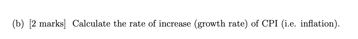 v 1. The graph below shows the Canadian CPI in triangles from