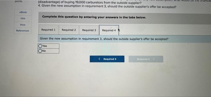 sell one type of carburetor to Troy Engines, Limited, for a cost