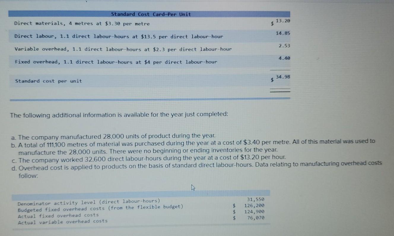 variance? variable overhead spending variance? variable overhead efficiency variance? fixed overhead budget