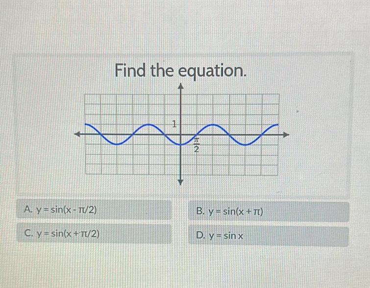 2 Find the equation 1 4 NEN 2 B y sin x