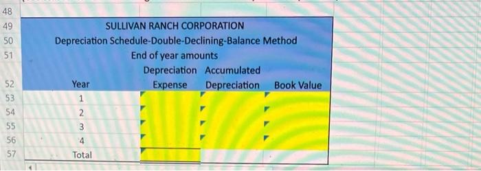 \hline 23 & Year & Expense & Depreciation & Book Value \\