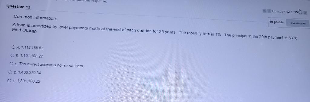 the end of each quarter, for 25 years. The monthly rate is