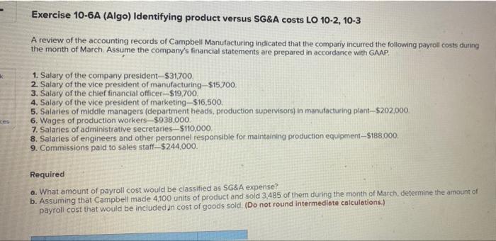 compariy incurred the following payroll costs during the month of March Assume