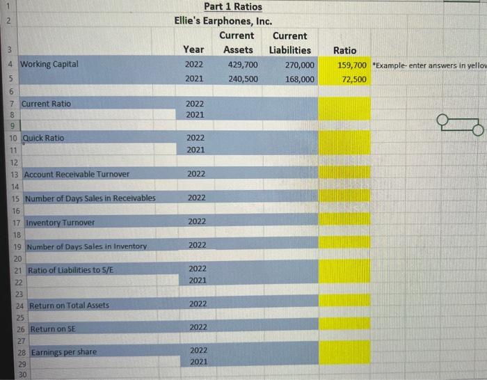 analysis and itatement of Cash Flow for the company. In the second