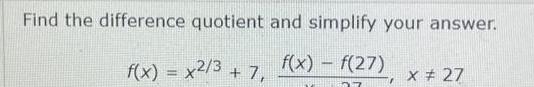 27 f x x2 3 7 17 X 27