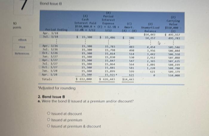 not round intermediate calculations, Round the final answers to the nearest whole