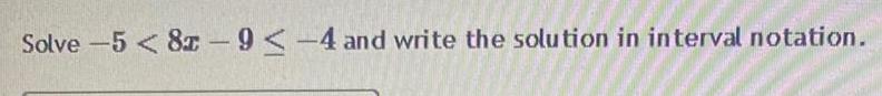 interval notation.