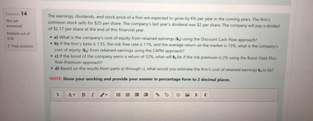  undefined Question 14 Not yet answered Marked out of 9.00 The