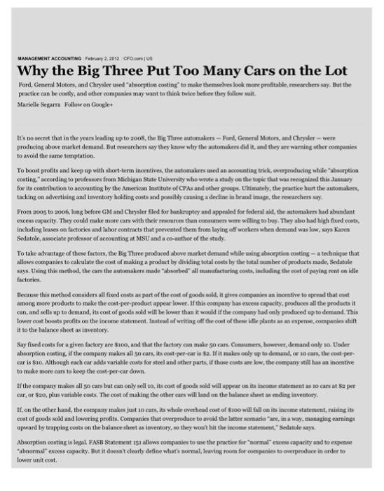 Variable costs are $15,000 per unit. If Ford produces and sells 100