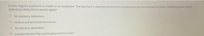 deemed income from employment and an emphyre employer relationship with which statutory
