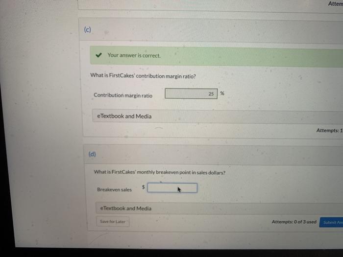 month's results are as follows: Sales revenue $840,000 Variable expenses 630,000 Contribution