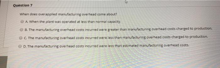 Which of the following changes may lead to a change in product
