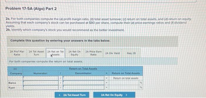 can be purchased at $80 per share, compute their (e) price-earnings ratios