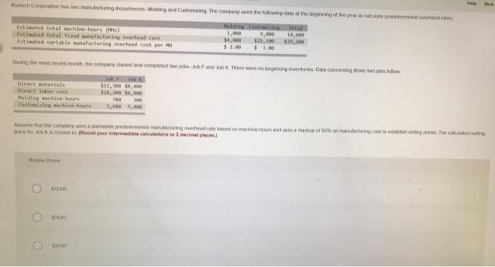 the comment year on the following data Total machine-hours Total fixed snufacturing