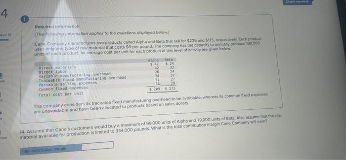  help 4 Required information The following information applies to the questions