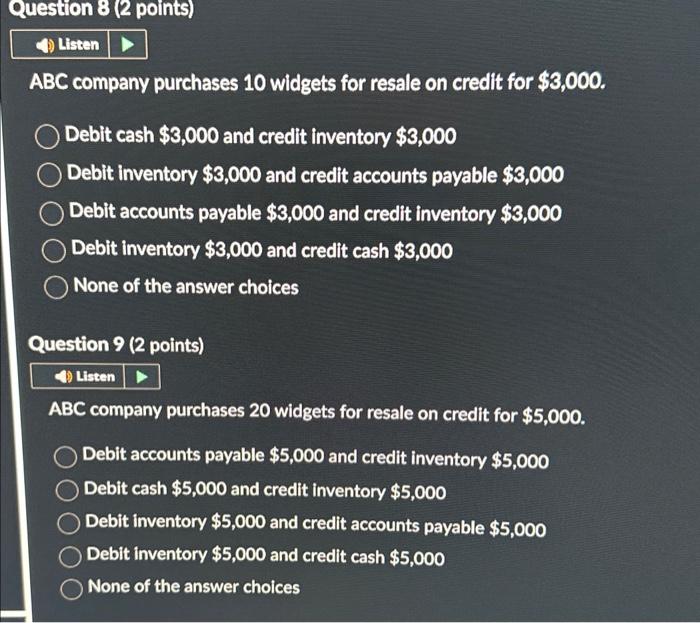 FOB shipping point. What is XYZ 's entry if payment is made