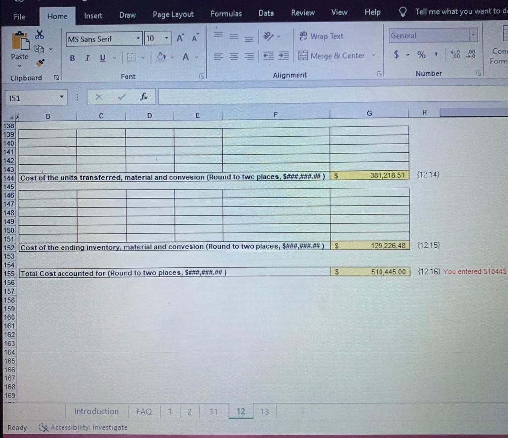 rate of 50% of direct labor dollars. The material is added at