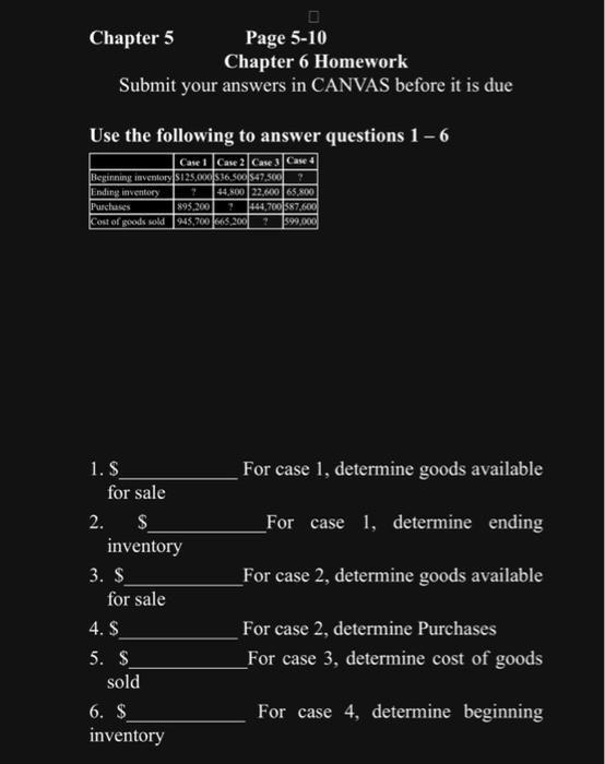  financial accounting chapter 5 Chapter 5 Page 5-10 Chapter 6 Homework