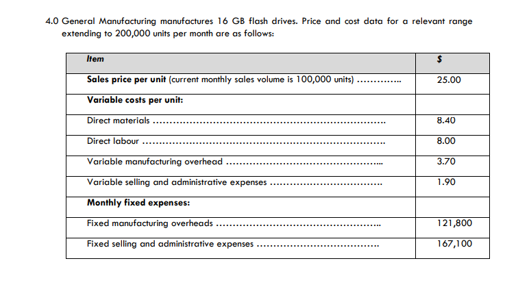 percentage? Total contribution margin? Total contribution margin? (6 mks) b. What would