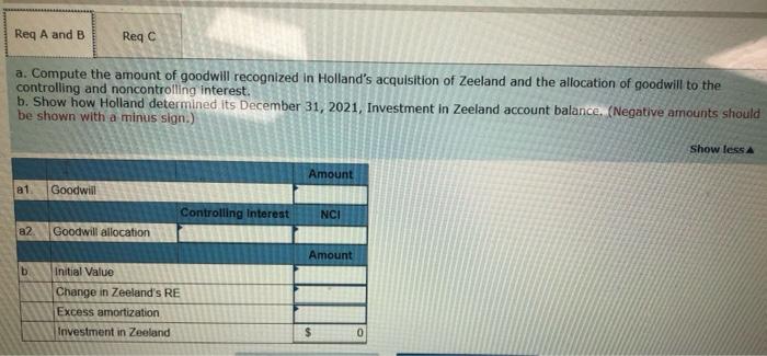 life) worth $290,200. Zeeland's acquisition-date fair values for its current assets and