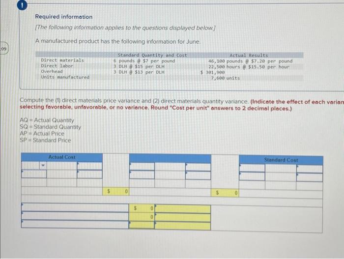 correctly Required information [The following information applies to the questions displayed below.]