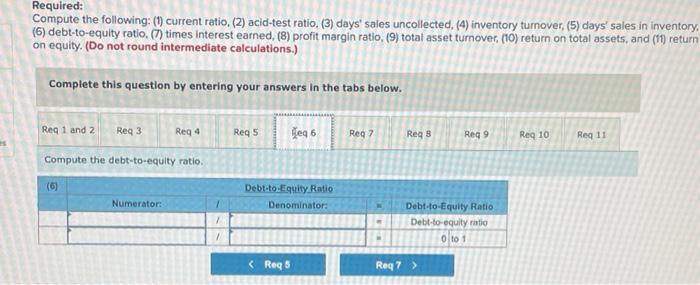 19) total asset turnover (10) return on total assets, and (11) return