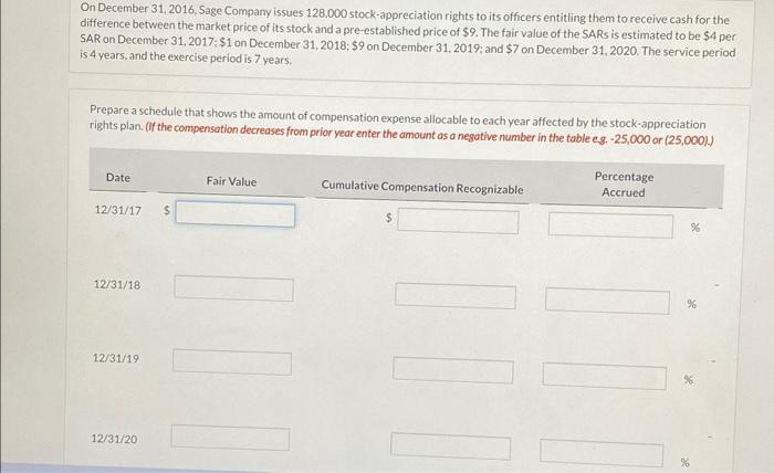  There's no additional information.this is the whole question On December 31,