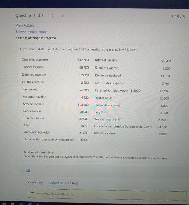  solve for (a3). the ithers has been solved View Policies Show