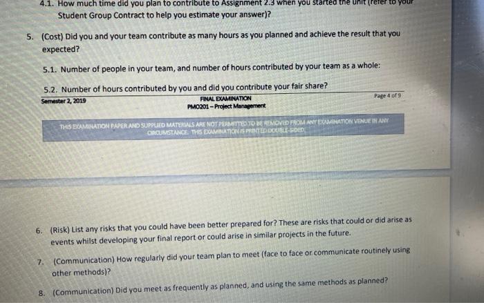 a group assignment that required you to provide evidence of participation enabling