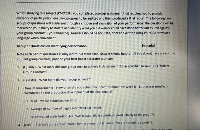 two groups of questions will guide you through a critique and evaluation