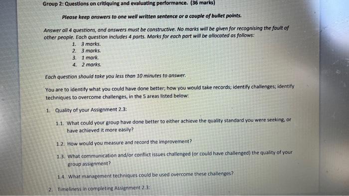 isolate and identify what you did well or could have done better