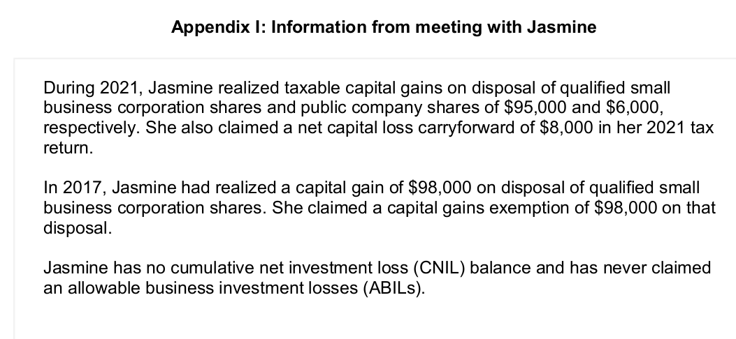 the tax department. The tax partner, Randall Slater, has asked Brendan to