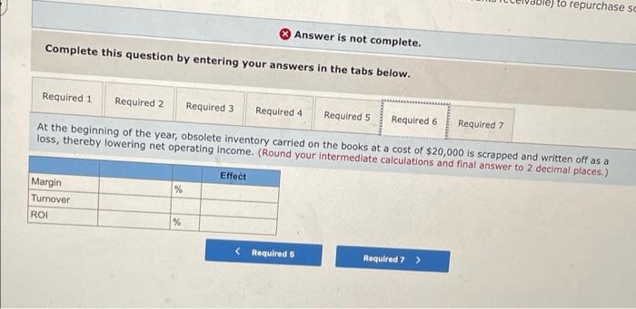 1. Compute the company's margin, turnover, and return on investment (ROI) for